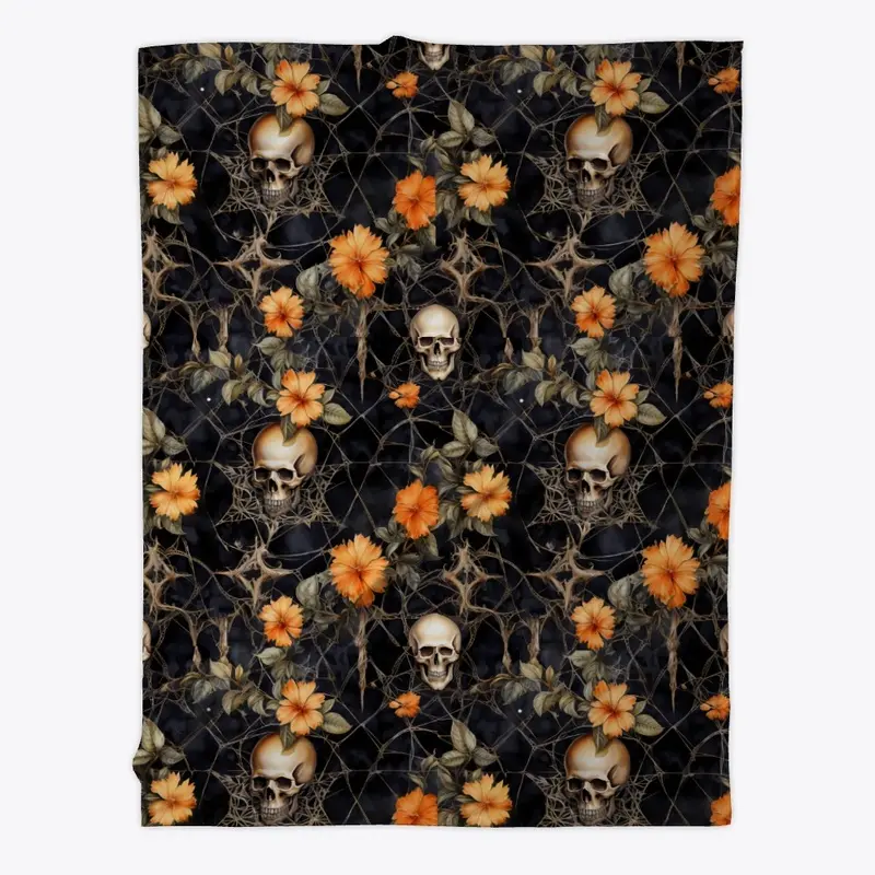 Skull &amp; Floral Motif