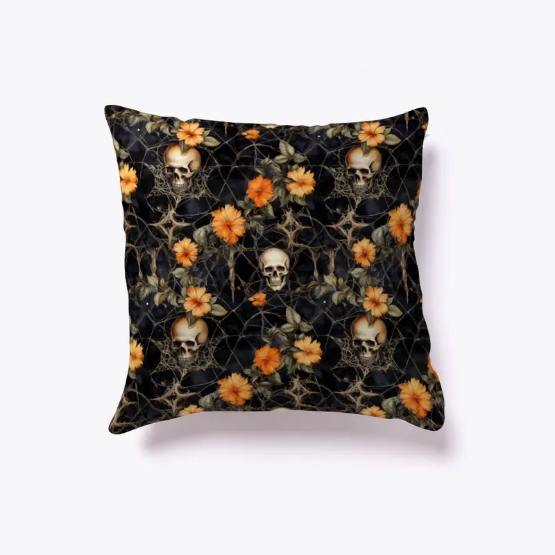 Skull &amp; Floral Motif